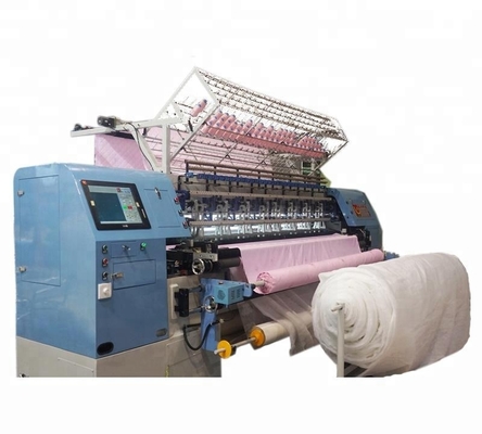 Máquina que acolcha automatizada asequible para la manta que hace con el dispositivo del corte de borde
