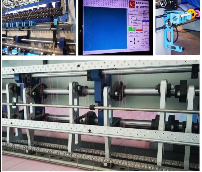 Máquina que acolcha de la aguja multi de alta calidad del ordenador con el dispositivo del corte